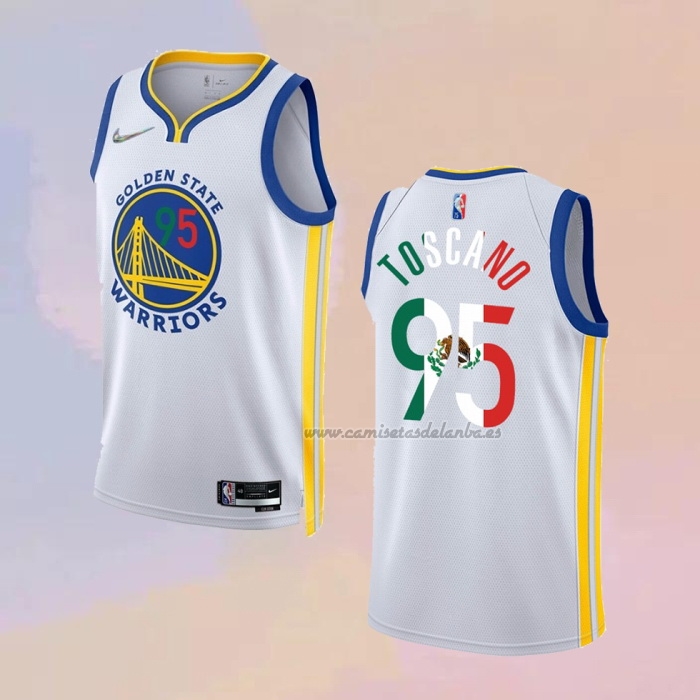 Camiseta Golden State Warriors Juan Toscano-Anderson NO 95 2022 Slam Dunk Special Mexico Edition Blanco